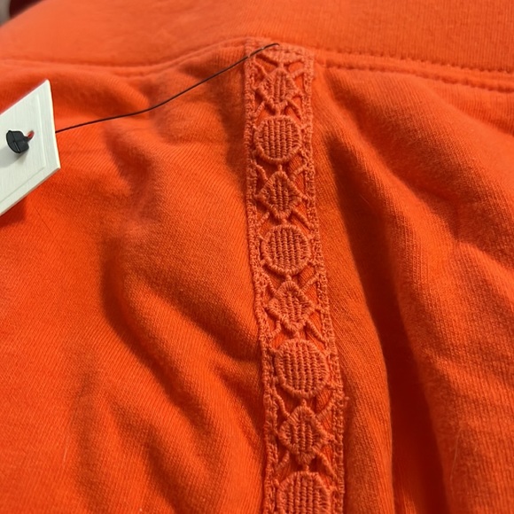 NWT Orange skort Stretchy Size M Crown & Ivy skirt with shorts under it … - Picture 11 of 12